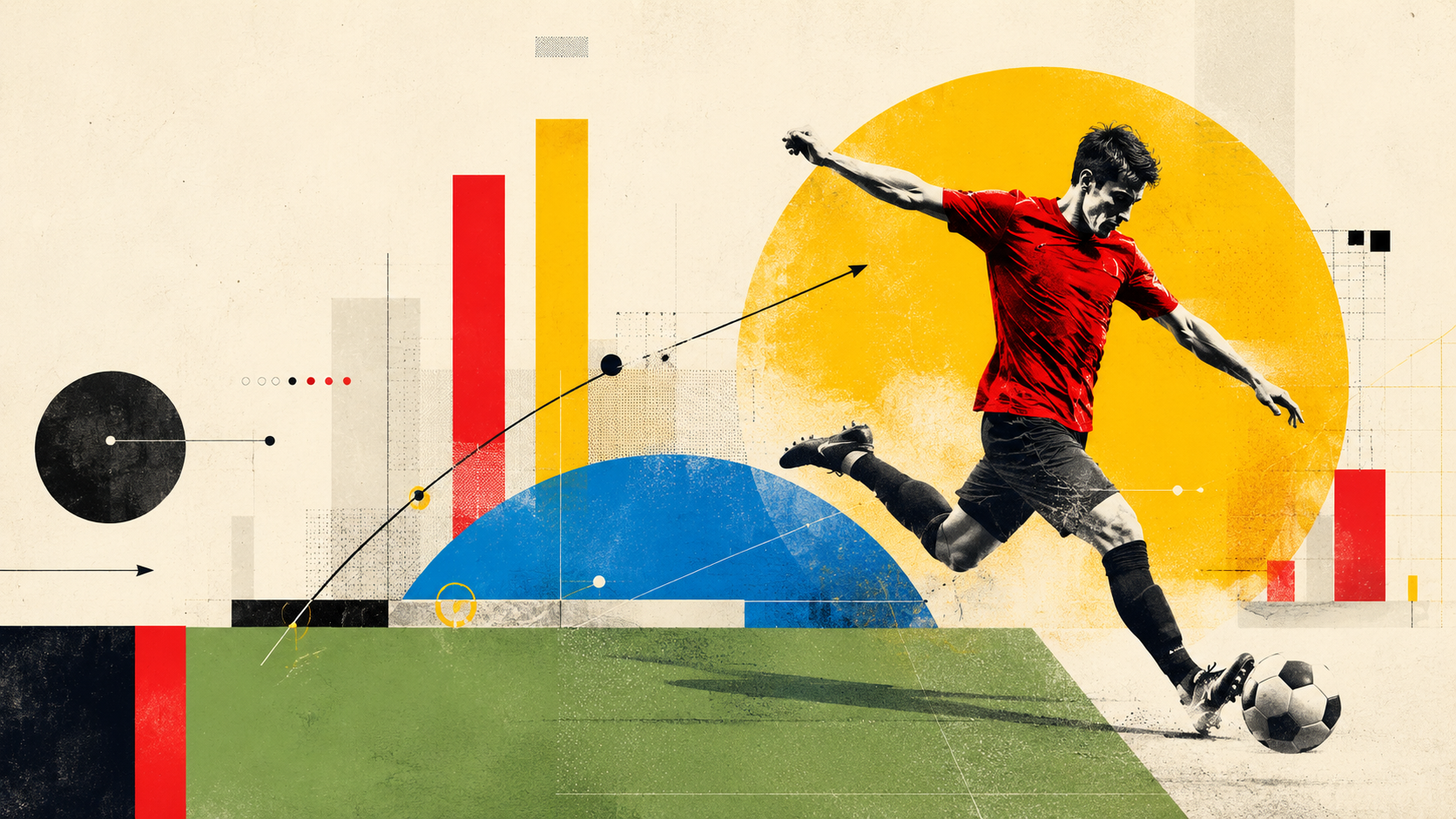Editorial illustration for Nicole Junkermann and Kike Levy’s essay on football commercialisation, fan engagement and scaling global sports audiences without damaging the core product.